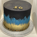 NAVY FLAME OCCASION CAKE