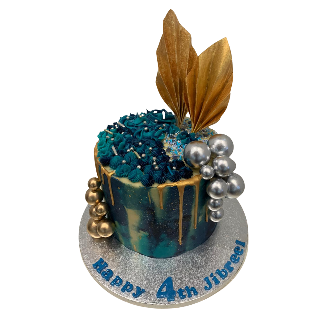 AZURE SAIL GOLD DRIP CAKE