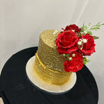 PURE GOLD FLORAL CAKE