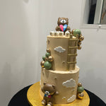 TEDDY AND CLOUDS BABY SHOWER CAKE