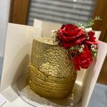 PURE GOLD FLORAL CAKE