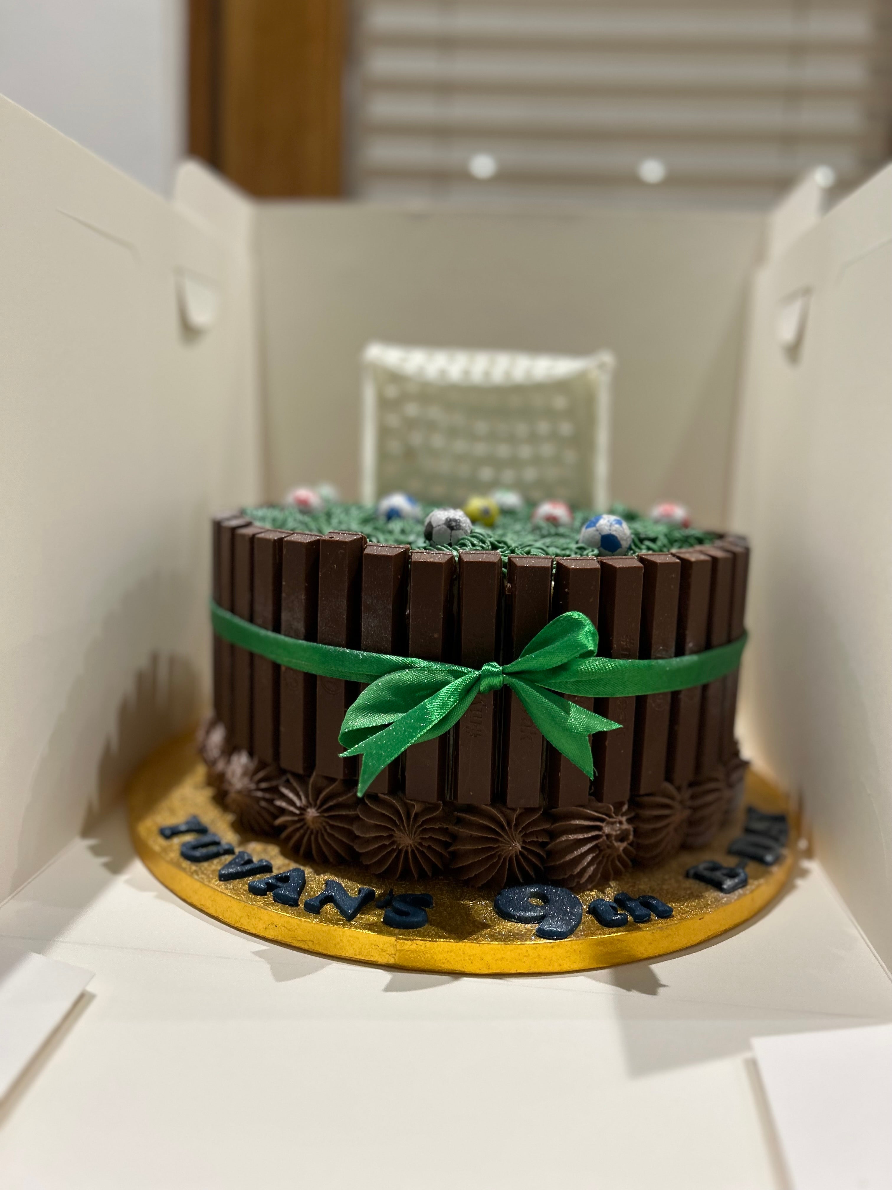 KIT KAT THEME FOOTBALL CAKE