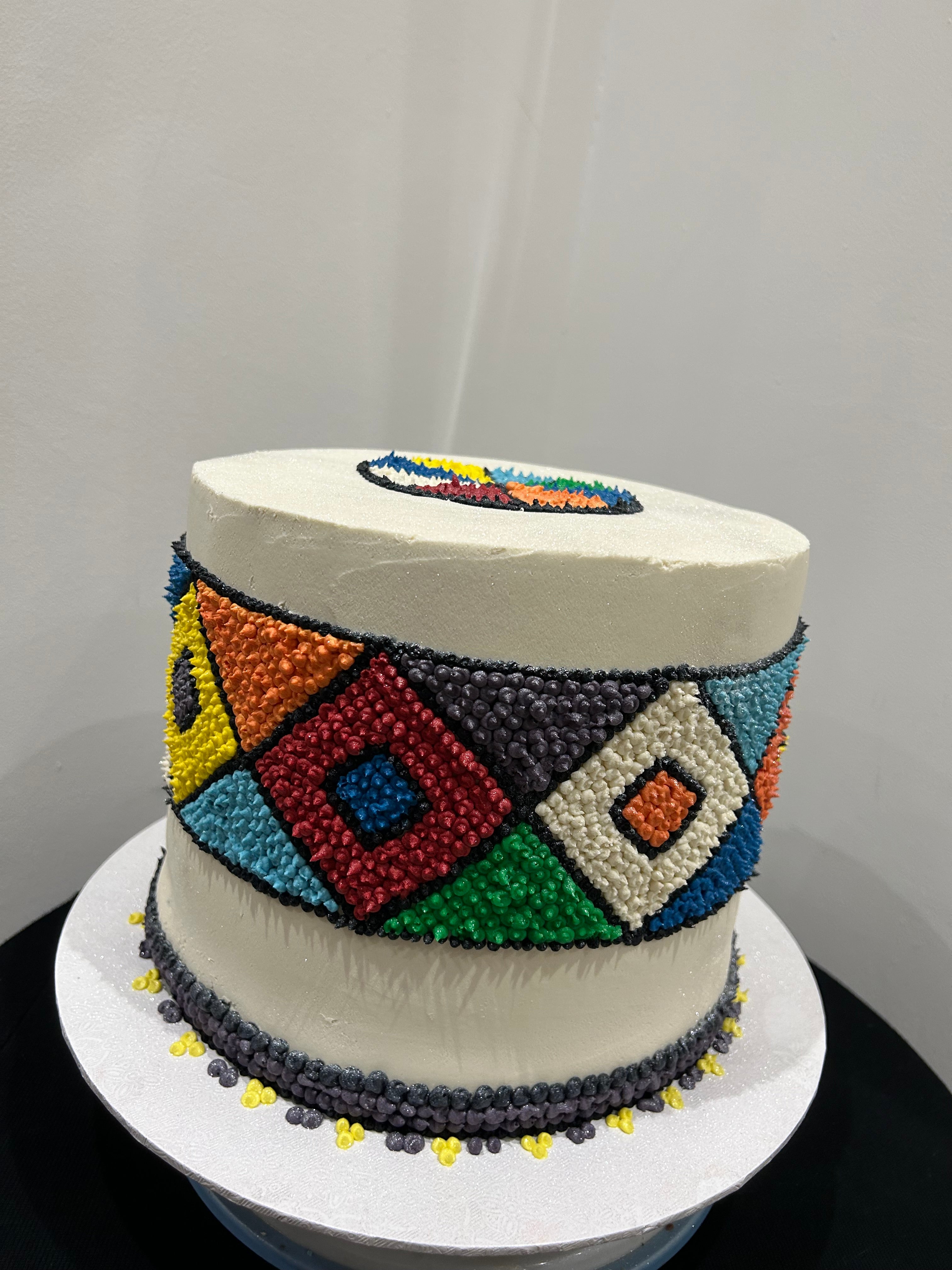 COLOUR CANVAS CAKE