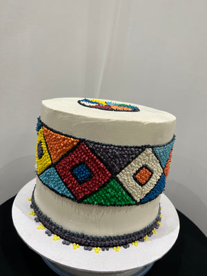 COLOUR CANVAS CAKE