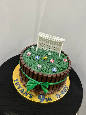 KIT KAT THEME FOOTBALL CAKE