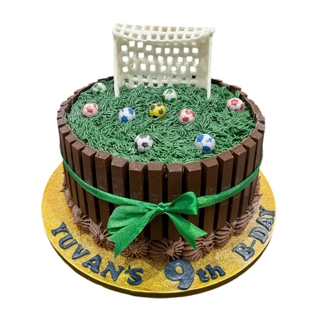 KIT KAT THEME FOOTBALL CAKE