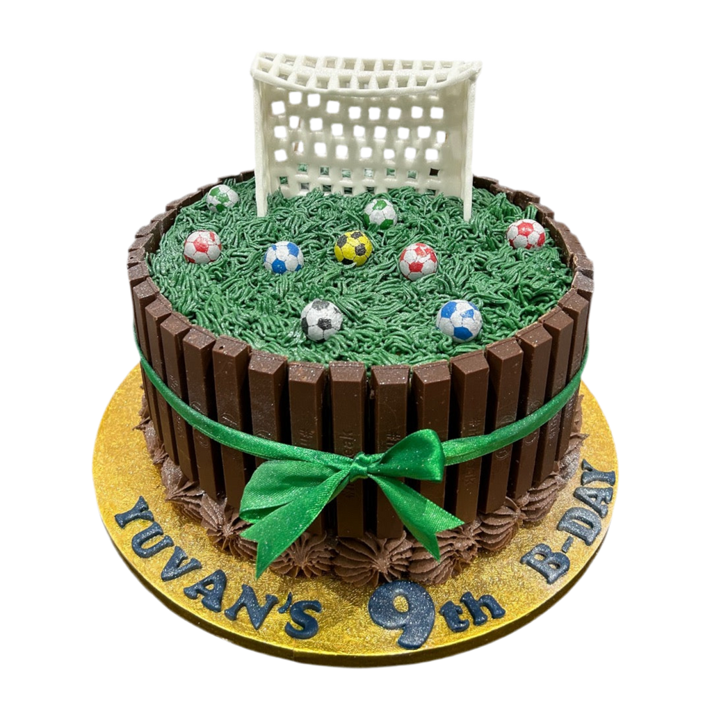 KIT KAT THEME FOOTBALL CAKE