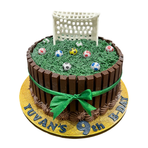 KIT KAT THEME FOOTBALL CAKE