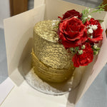 PURE GOLD FLORAL CAKE