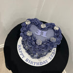 LILAC CRYSTAL HEART CAKE