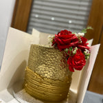 PURE GOLD FLORAL CAKE