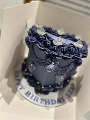 LILAC CRYSTAL HEART CAKE