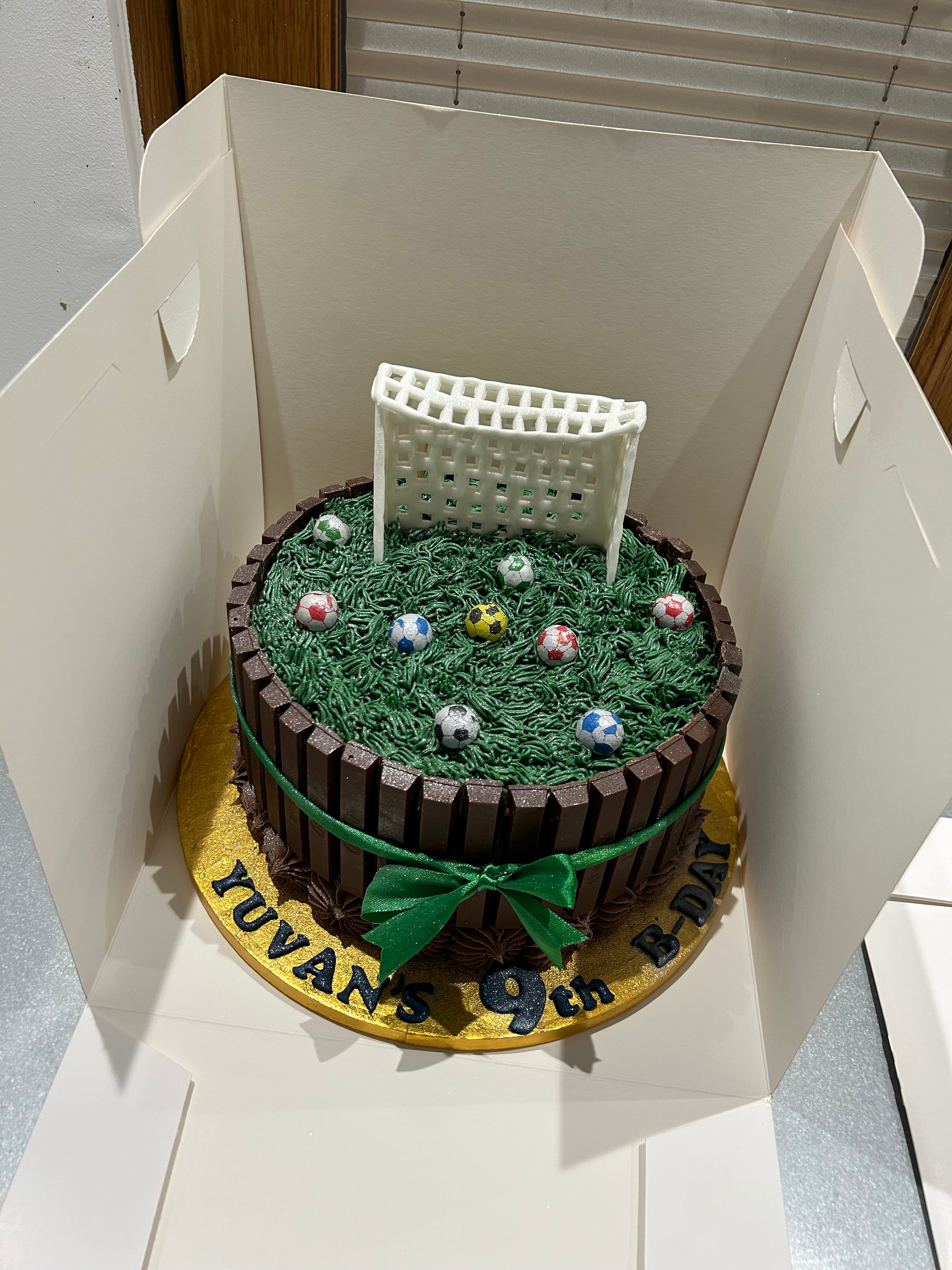 KIT KAT THEME FOOTBALL CAKE