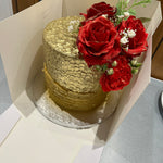 PURE GOLD FLORAL CAKE