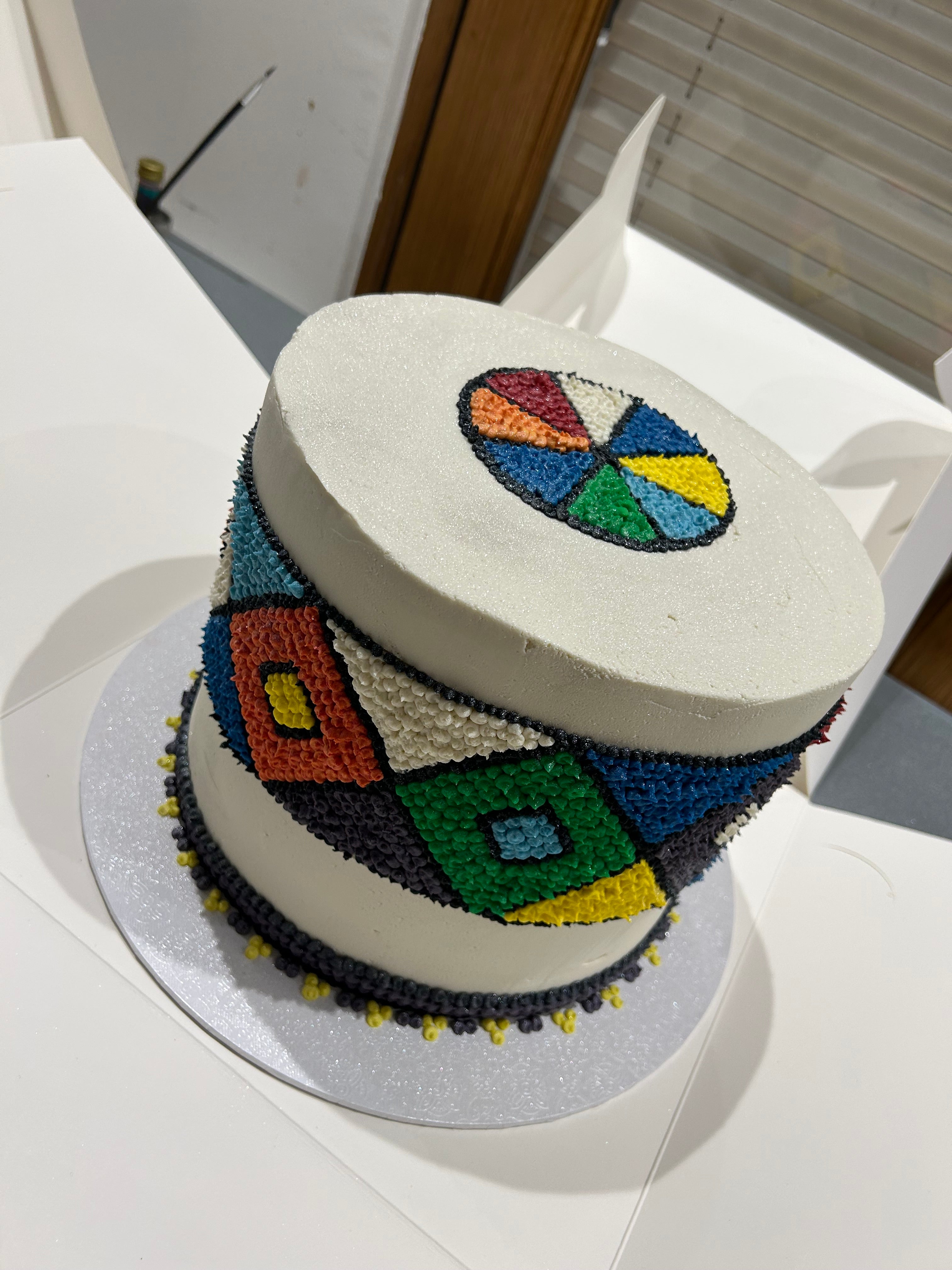 COLOUR CANVAS CAKE