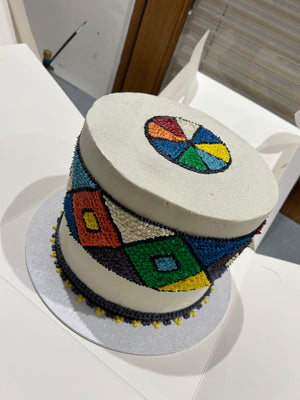 COLOUR CANVAS CAKE