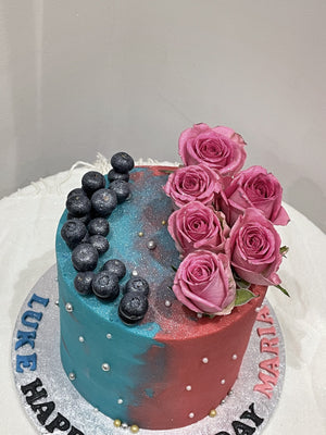 AZURE PINK BERRY CAKE