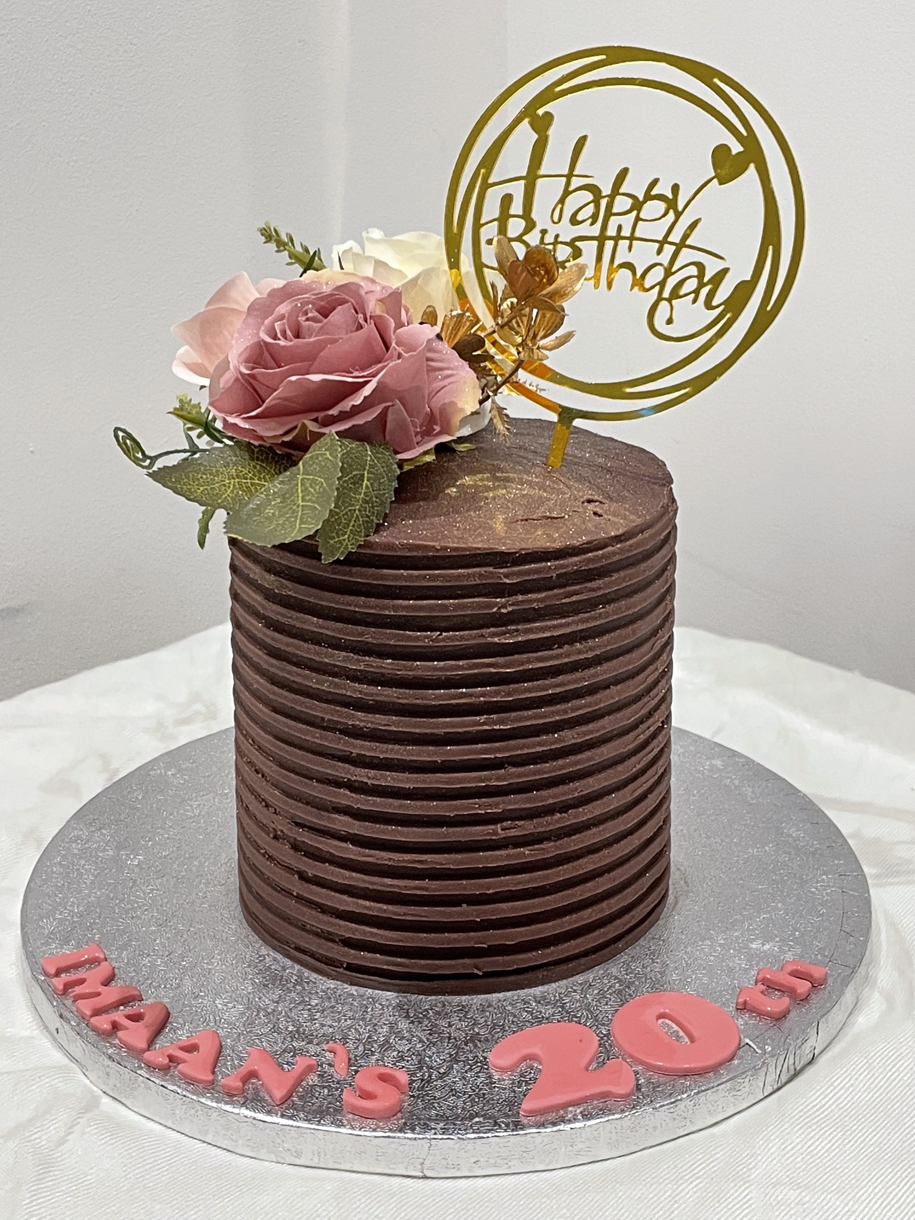 ELEGANT CHOCO FLOWER CAKE