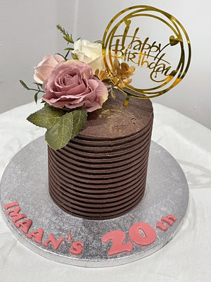 ELEGANT CHOCO FLOWER CAKE
