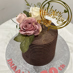 ELEGANT CHOCO FLOWER CAKE