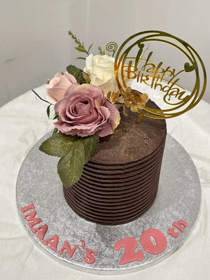 ELEGANT CHOCO FLOWER CAKE
