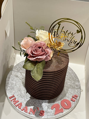 ELEGANT CHOCO FLOWER CAKE