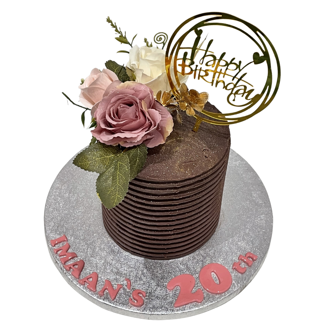ELEGANT CHOCO FLOWER CAKE