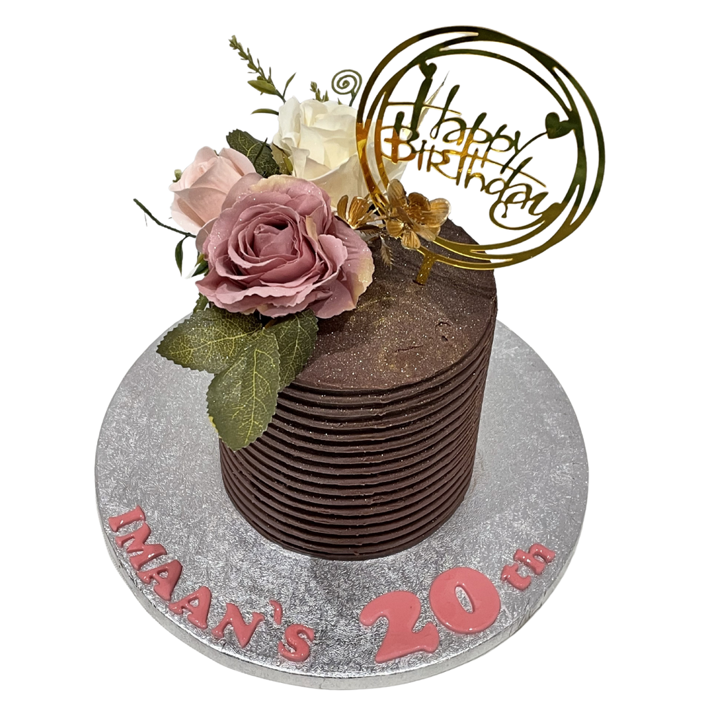 ELEGANT CHOCO FLOWER CAKE