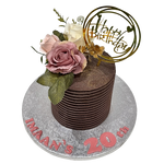 ELEGANT CHOCO FLOWER CAKE