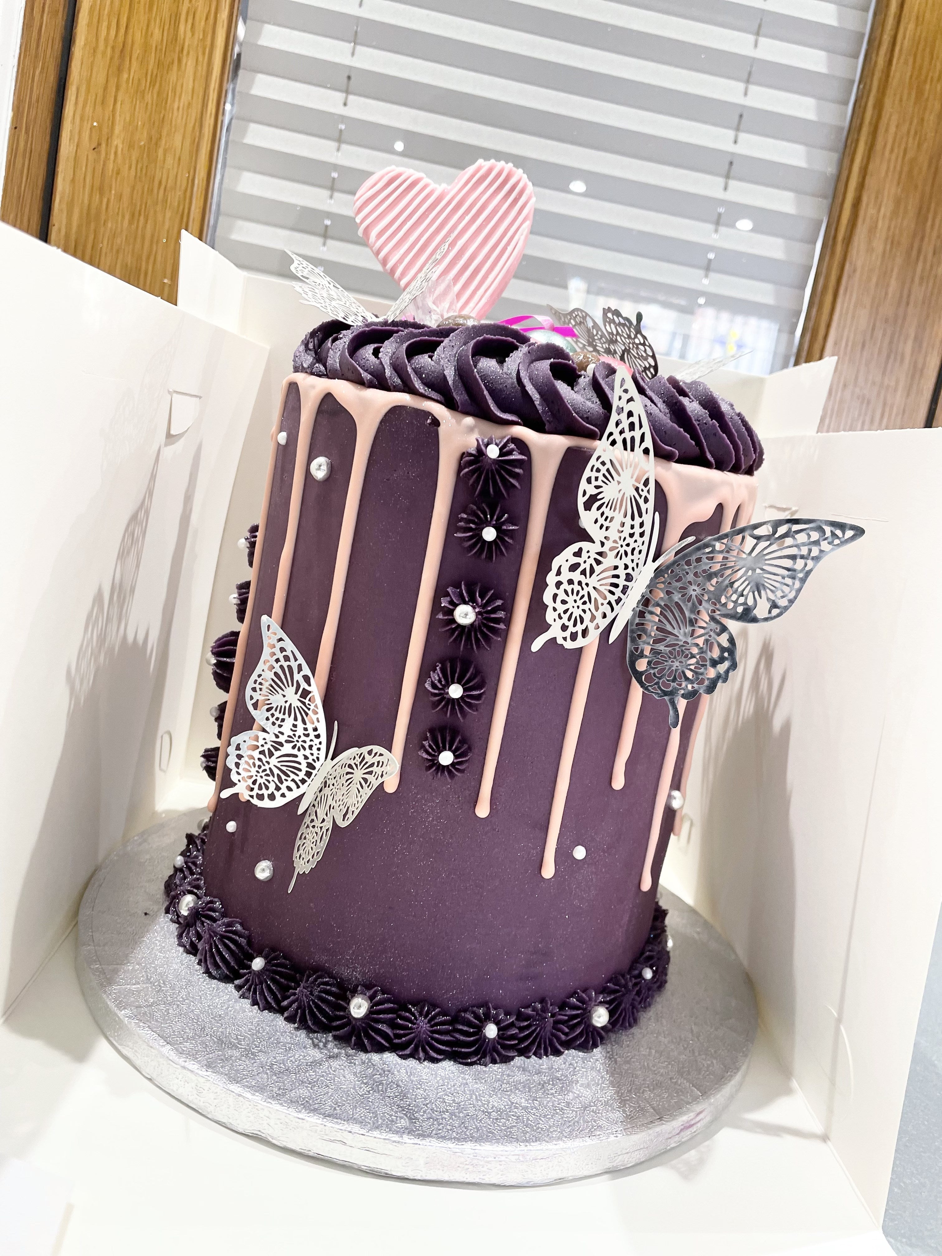 BUTTERFLY ELEGANCE OCCASION CAKE