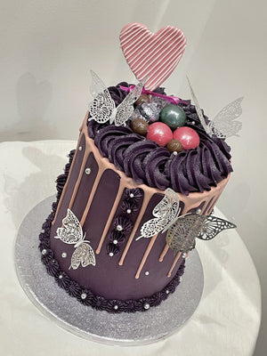 BUTTERFLY ELEGANCE OCCASION CAKE