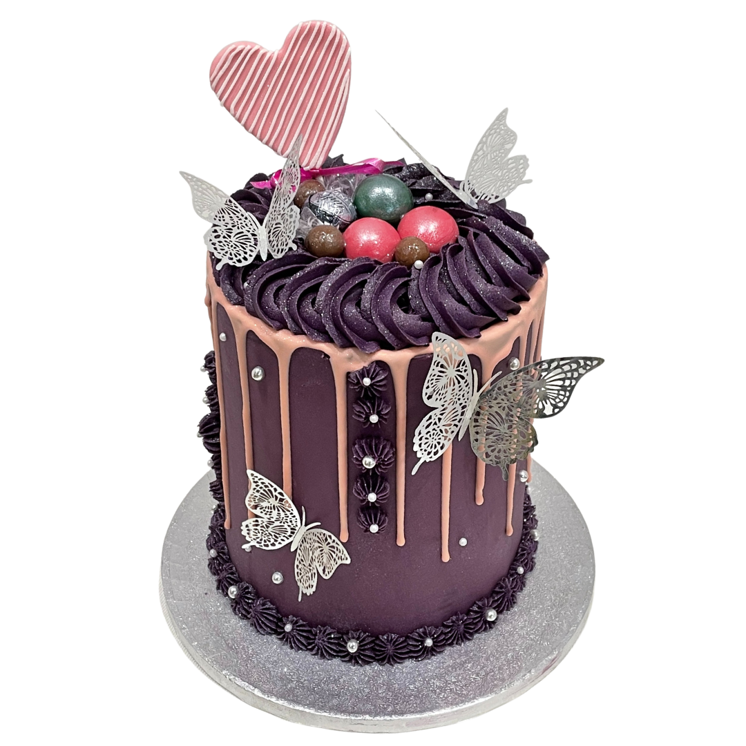 BUTTERFLY ELEGANCE OCCASION CAKE