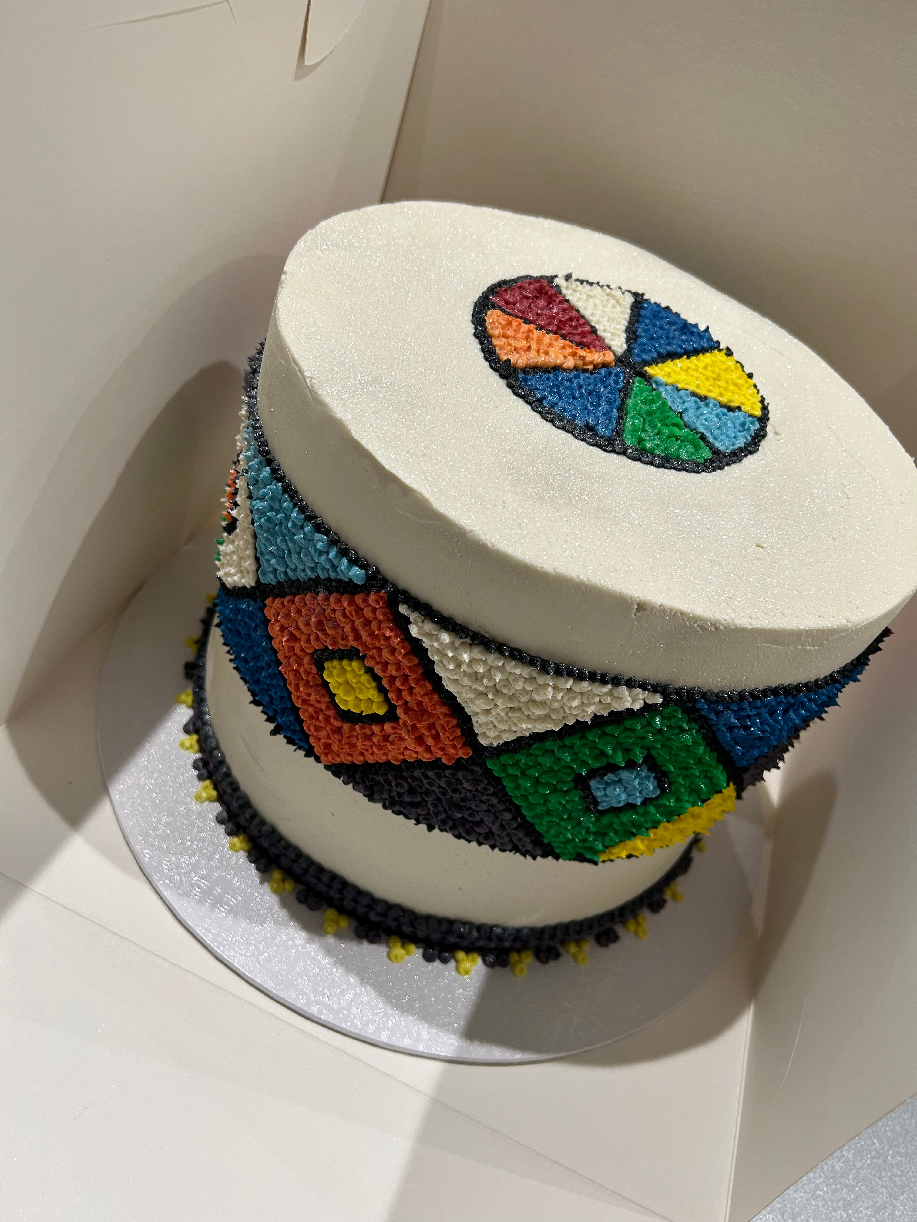 COLOUR CANVAS CAKE