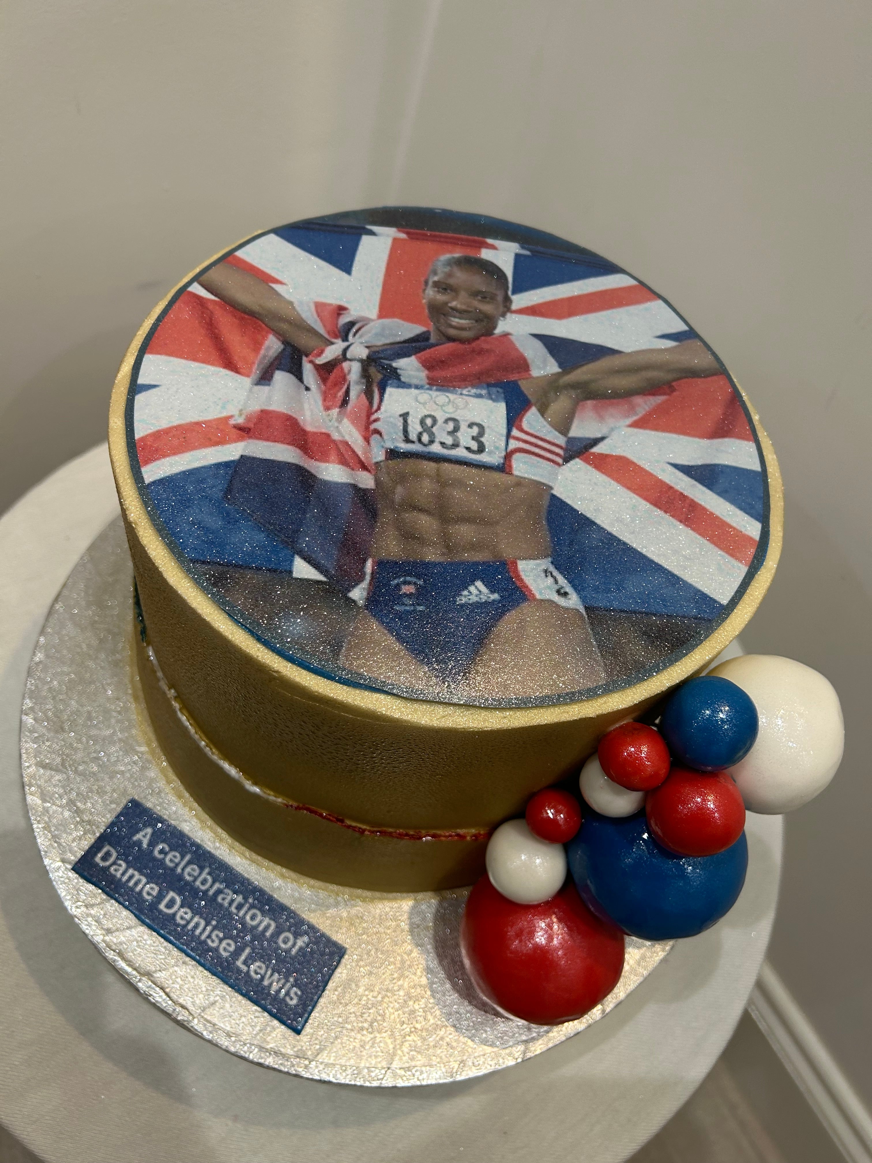 CUSTOM GOLD MEDALIST CAKE