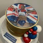 CUSTOM GOLD MEDALIST CAKE
