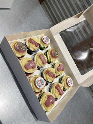 FOOTBALL THEMED CUPCAKES