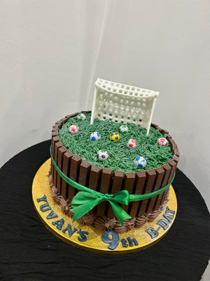 KIT KAT THEME FOOTBALL CAKE