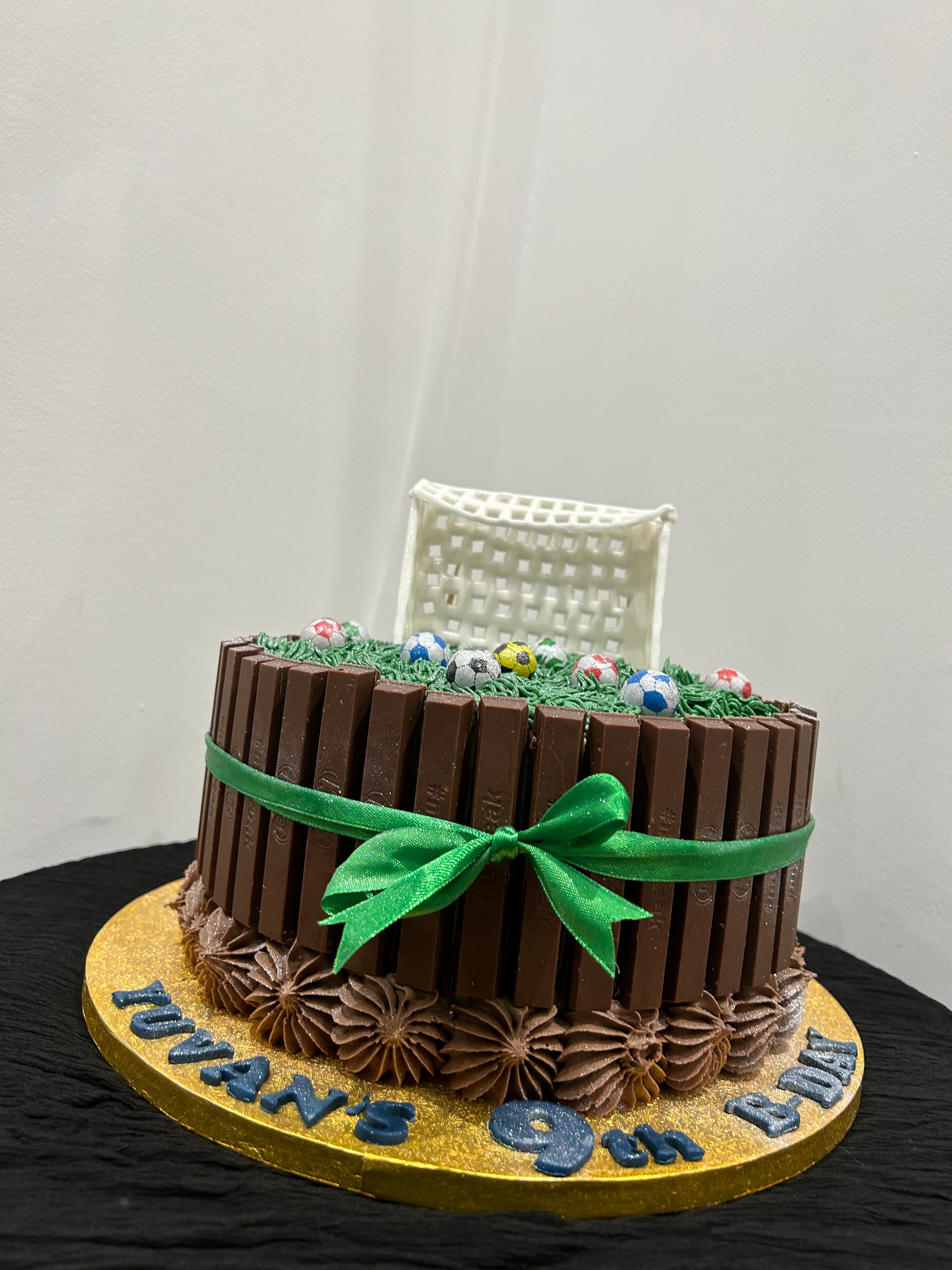 KIT KAT THEME FOOTBALL CAKE