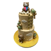TEDDY AND CLOUDS BABY SHOWER CAKE
