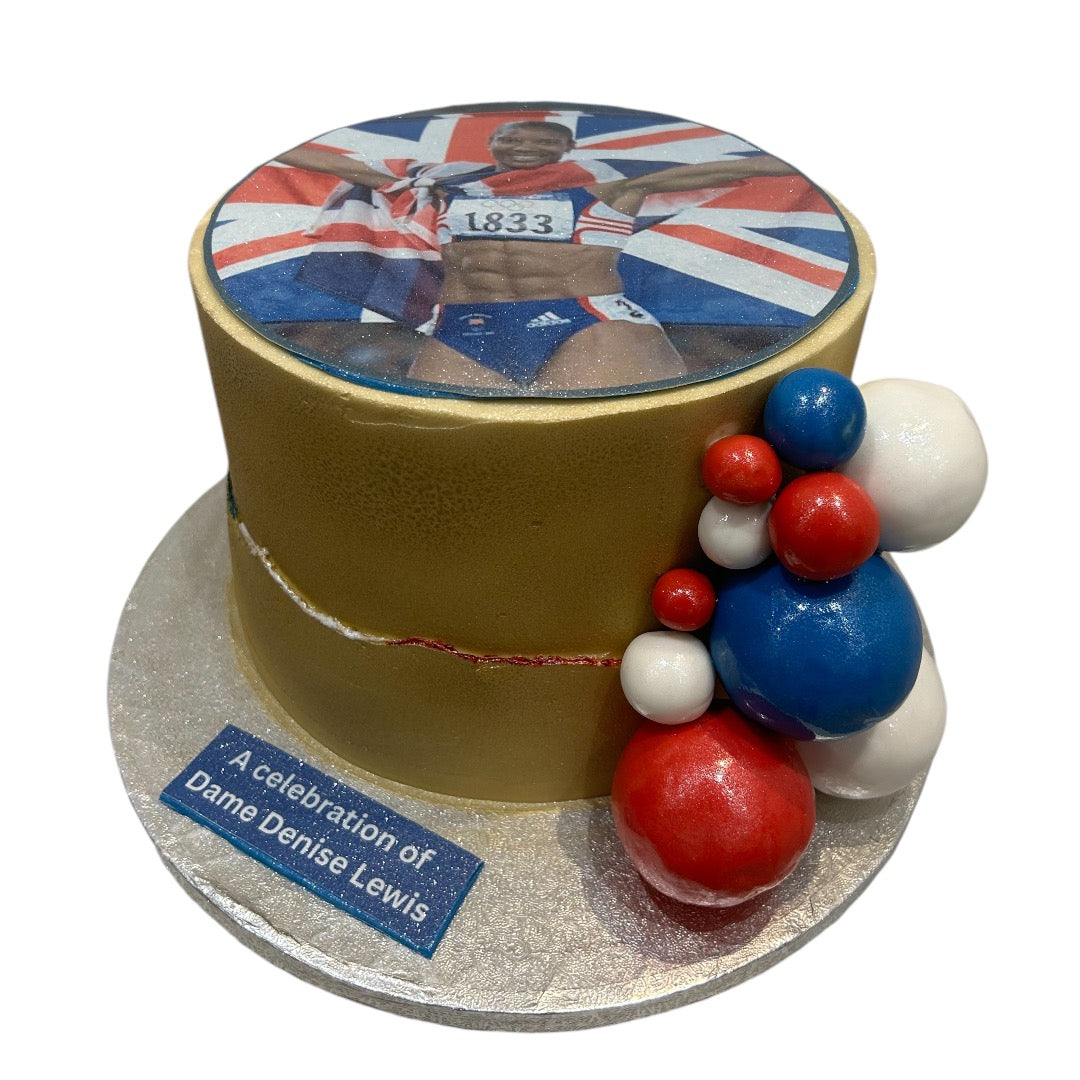 CUSTOM GOLD MEDALIST CAKE