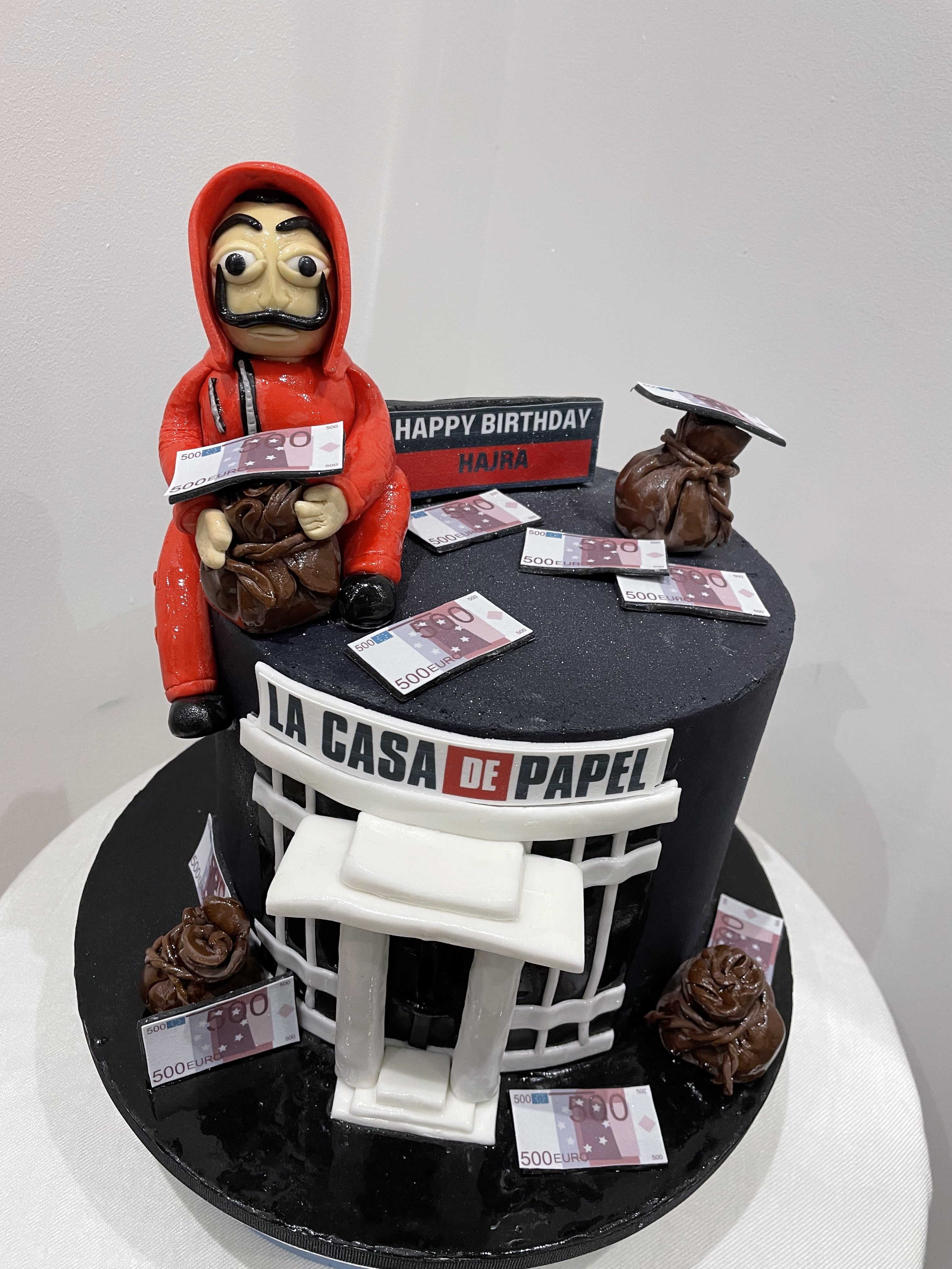 MONEY HEIST THEMED CAKE