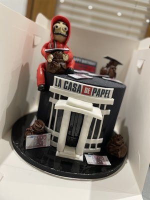 MONEY HEIST THEMED CAKE