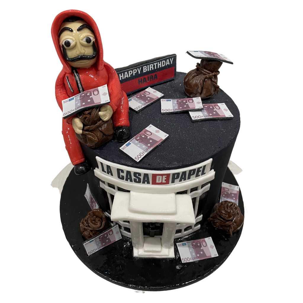 MONEY HEIST THEMED CAKE