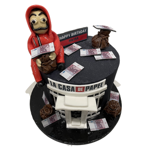 MONEY HEIST THEMED CAKE