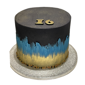 NAVY FLAME OCCASION CAKE