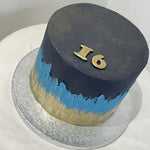 NAVY FLAME OCCASION CAKE