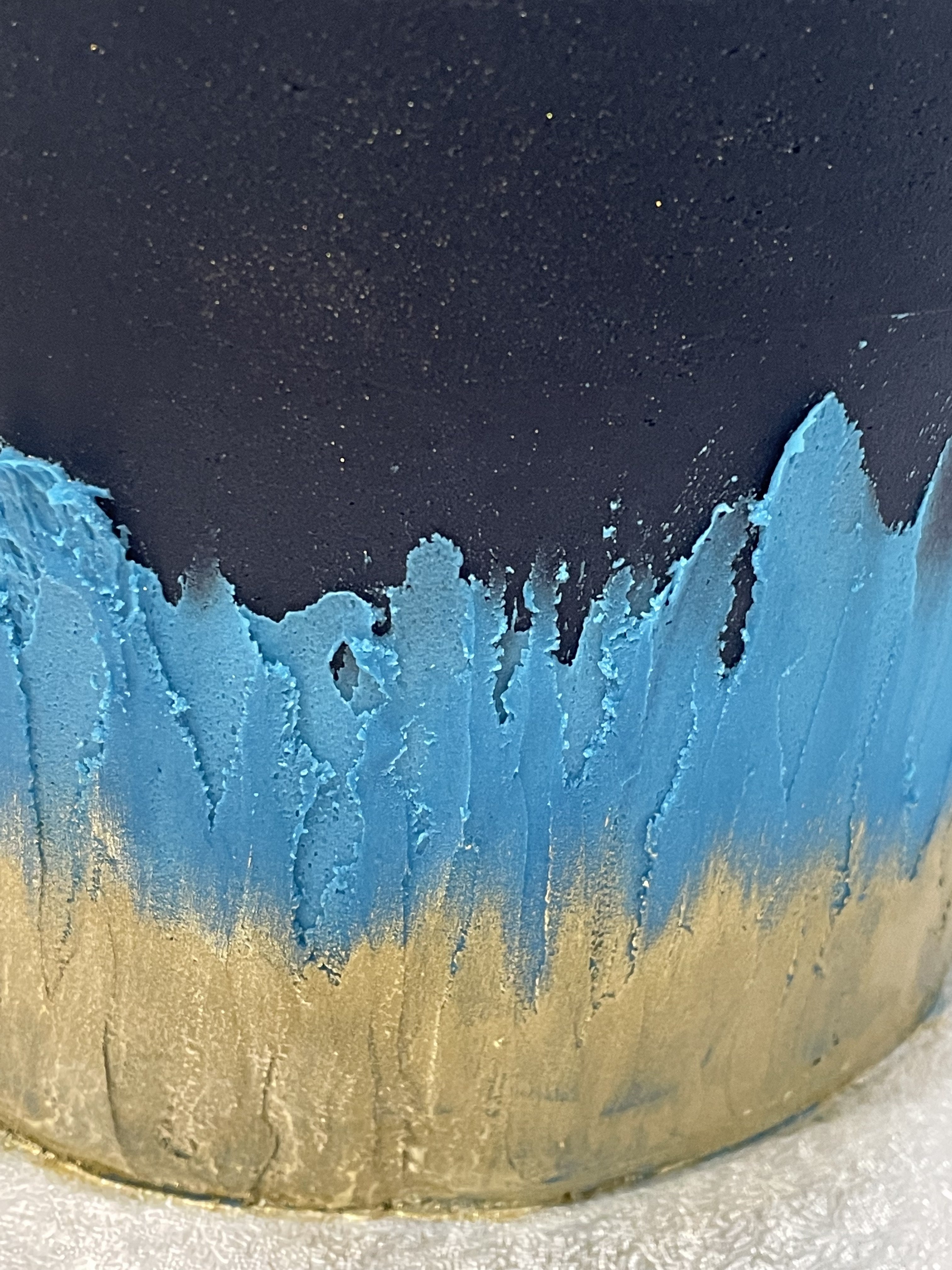 NAVY FLAME OCCASION CAKE
