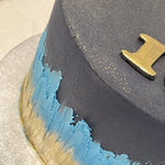 NAVY FLAME OCCASION CAKE