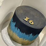 NAVY FLAME OCCASION CAKE