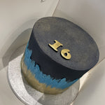 NAVY FLAME OCCASION CAKE